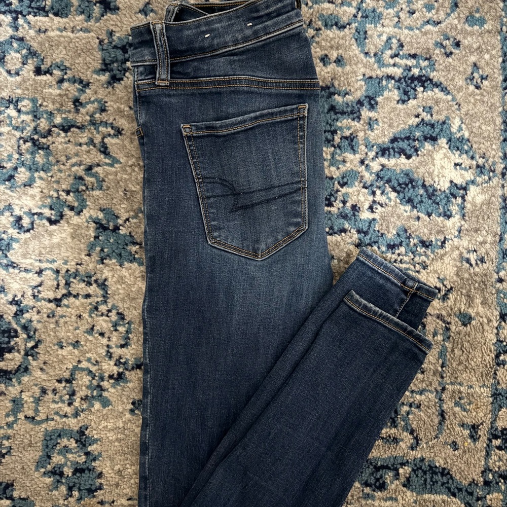 American Eagle Outfitters Dark Blue Skinny Jeans